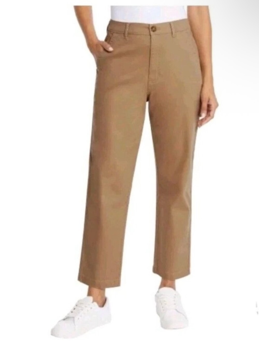 G.H Bas’s & co brown women’s chino ankle pants size 10